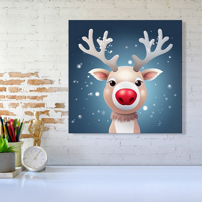 Rudolph With His Red Nose Canvas