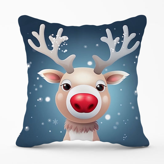 Rudolph With His Red Nose Cushions