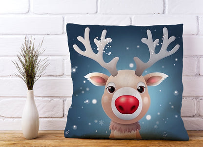 Rudolph With His Red Nose Cushions