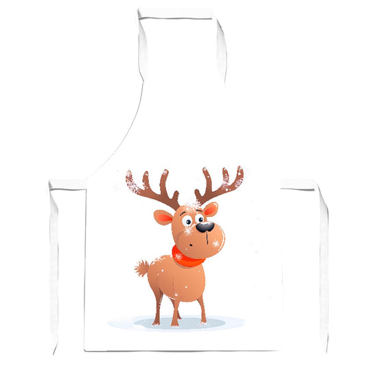 Reindeer In A Scarf Apron
