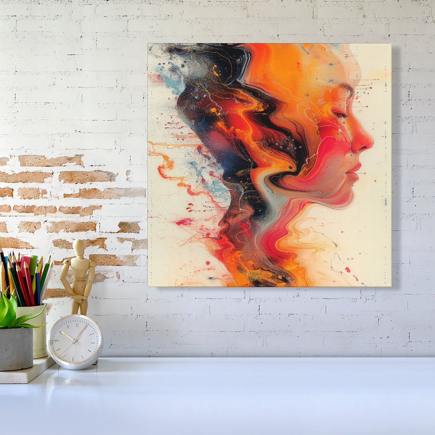 Geometric Vibrance Canvas