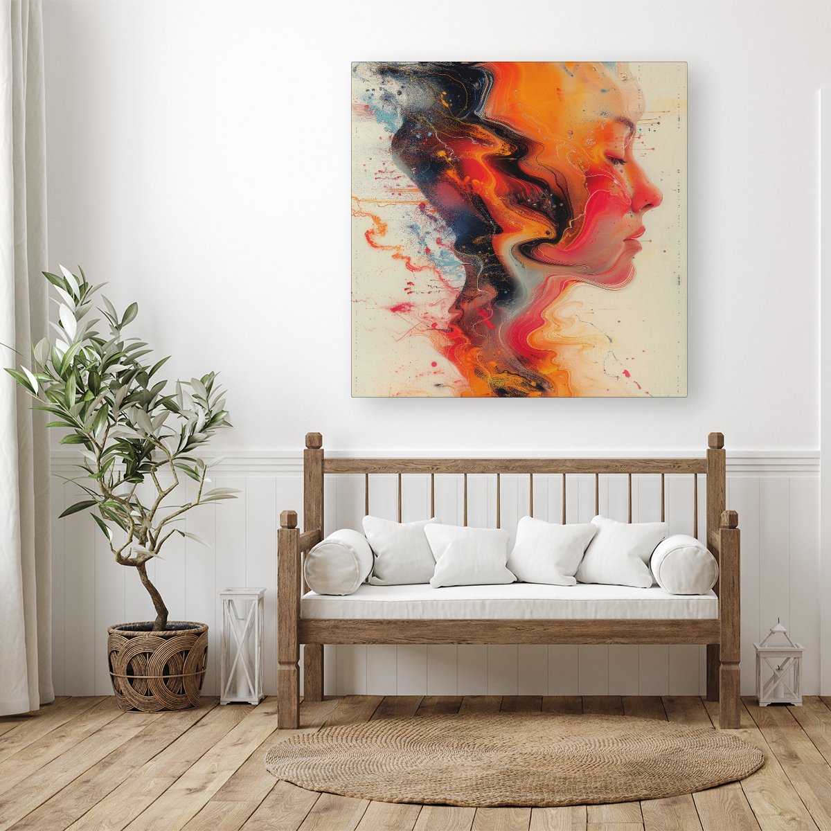 Geometric Vibrance Canvas