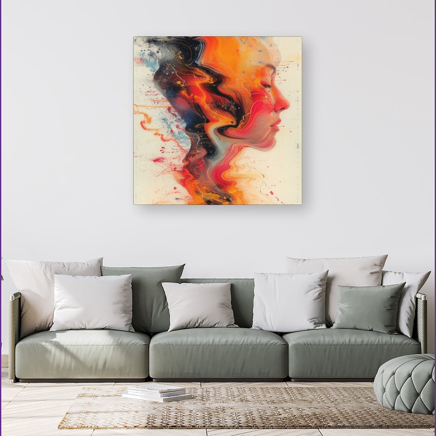 Geometric Vibrance Canvas