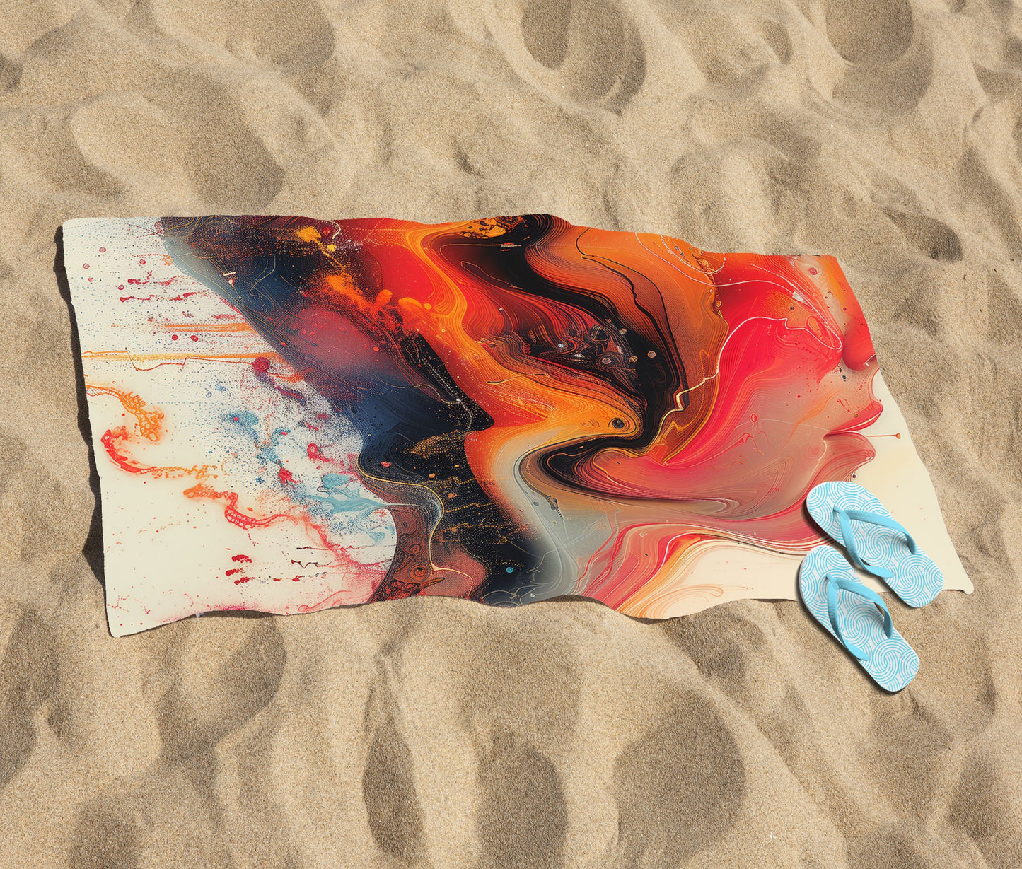 Geometric Vibrance Beach Towel
