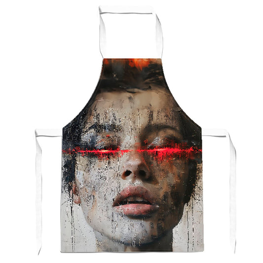 Abstract Face In Motion Apron