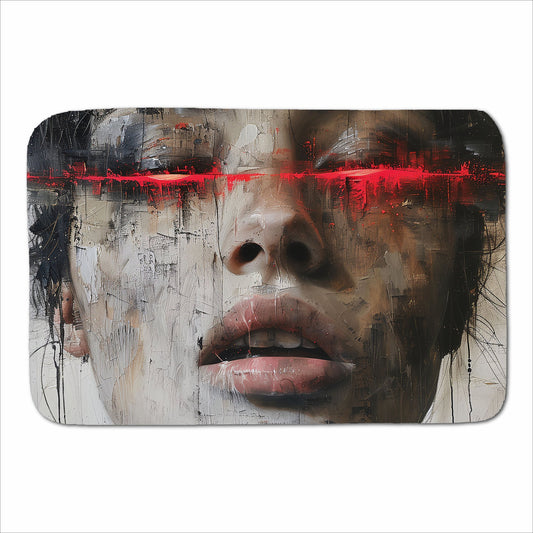 Abstract Face In Motion Sherpa Blanket