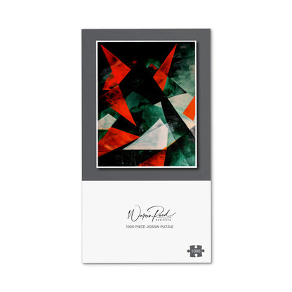 Curved Geometry Jigsaw Puzzle