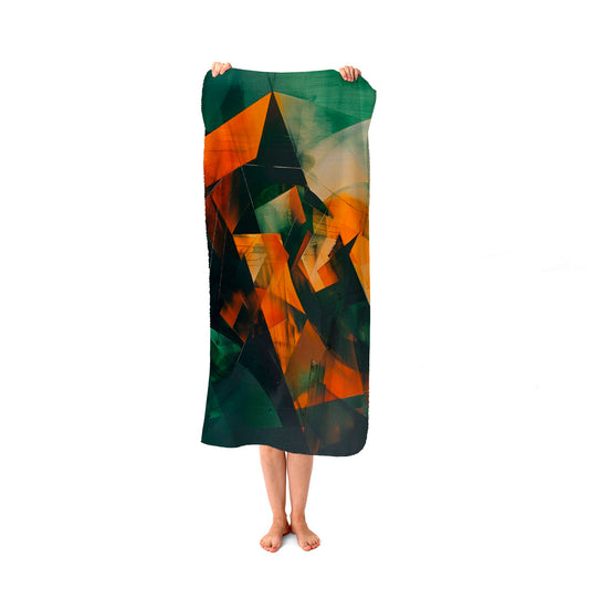 Sharp Triangles Beach Towel