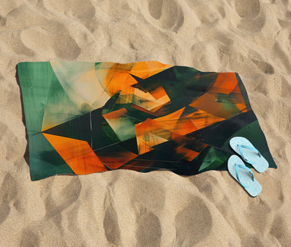 Sharp Triangles Beach Towel