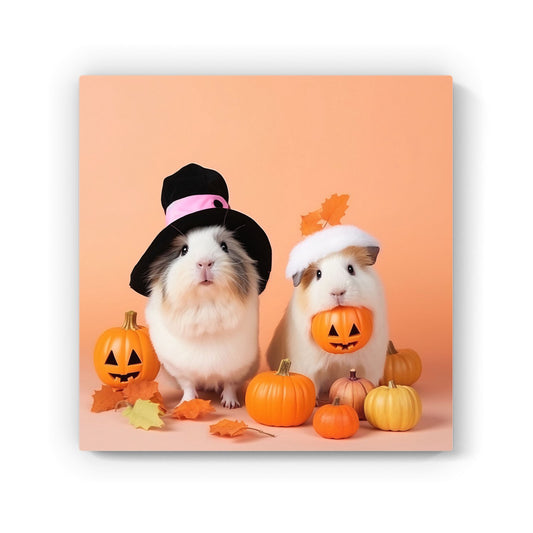 Trick Or Treating Guinea Pigs Canvas