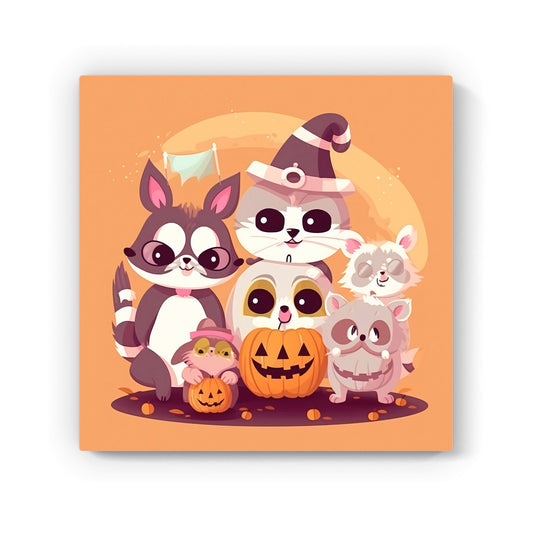 Pets Trick Or Treat Canvas