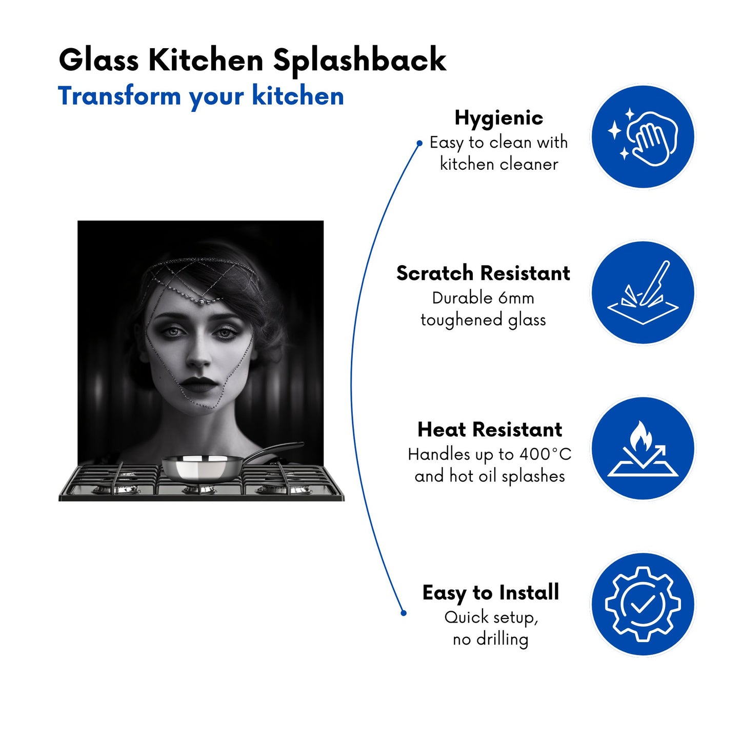 Edwardian Ballerina Kitchen Splashback