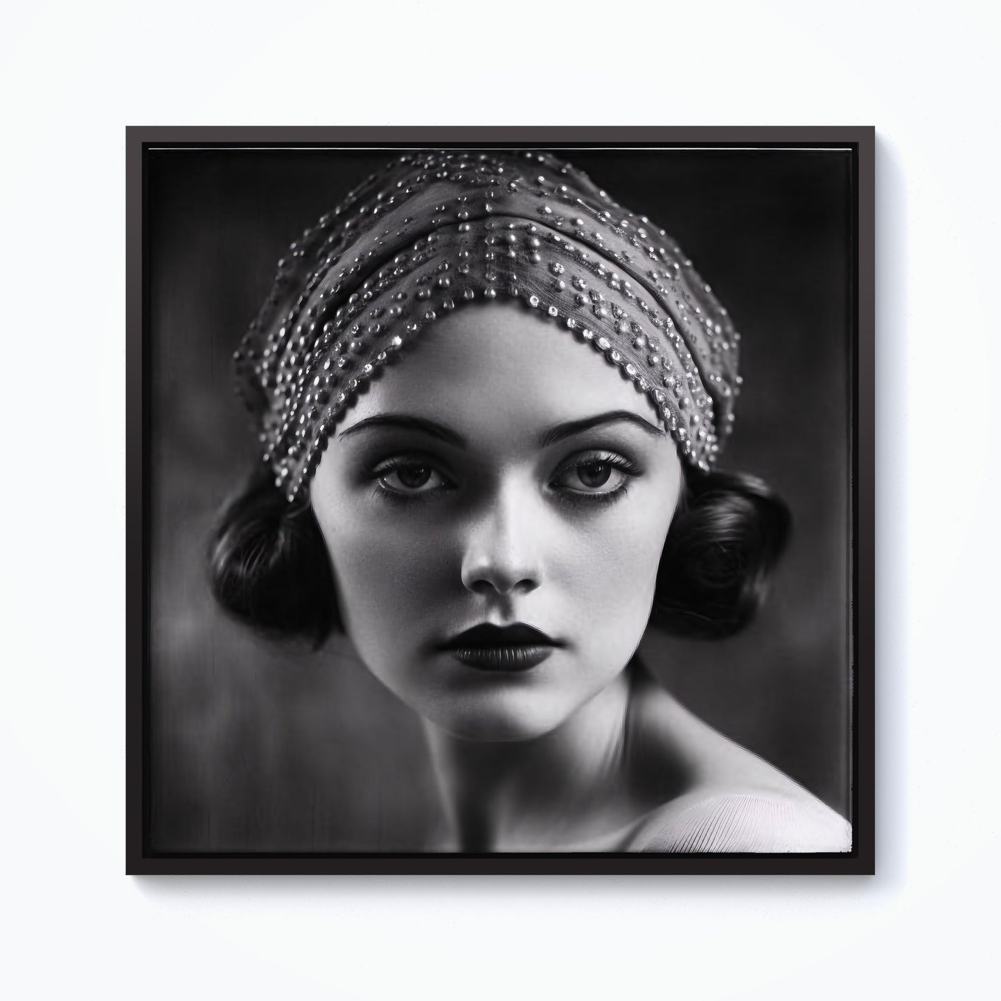Edwardian Ballerina Portrait Framed Canvas
