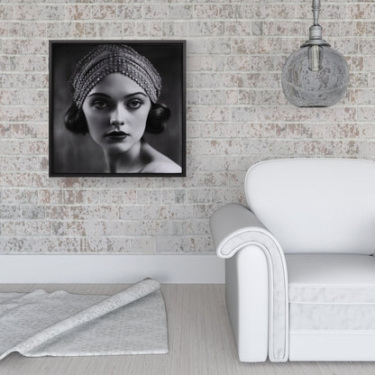 Edwardian Ballerina Portrait Framed Canvas