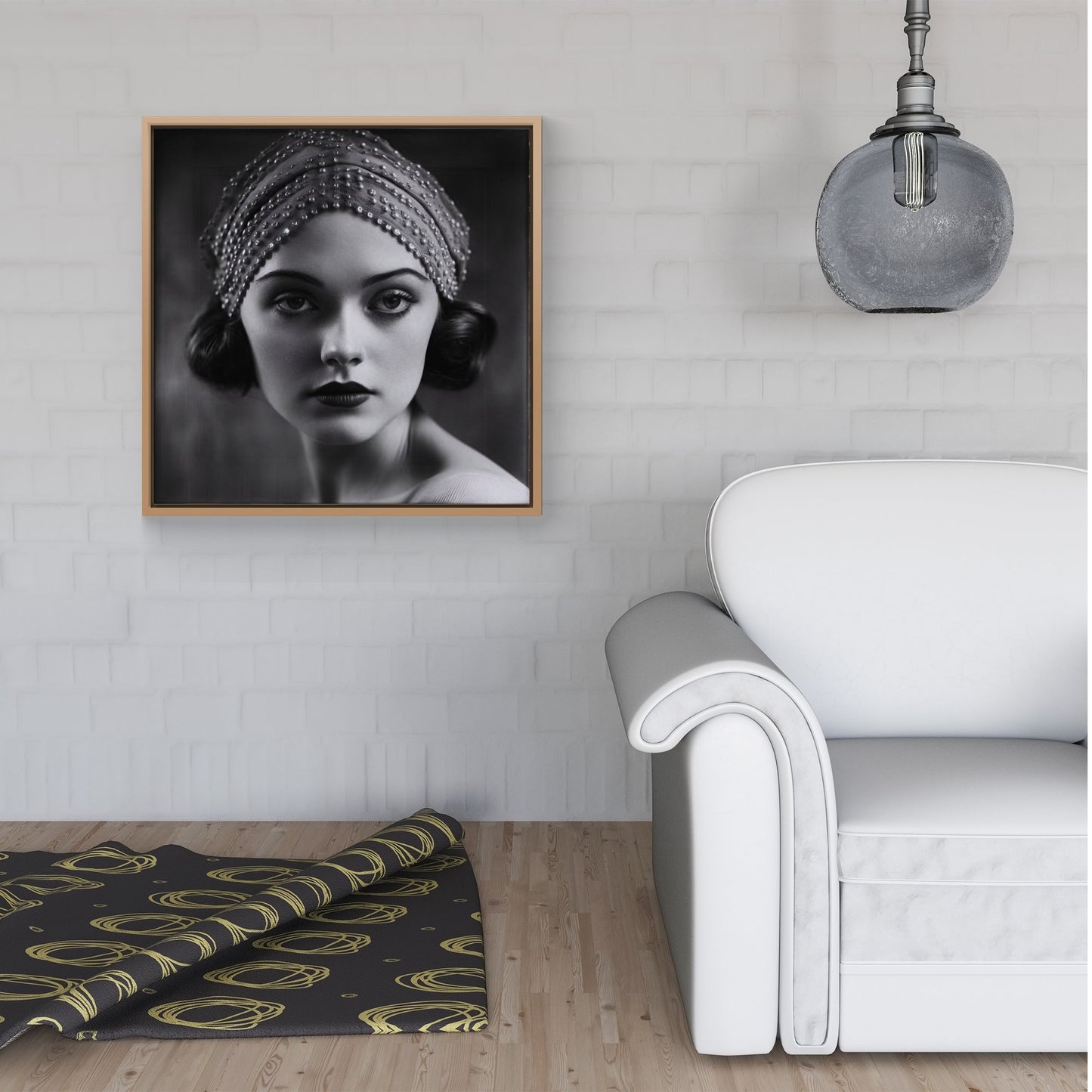 Edwardian Ballerina Portrait Framed Canvas