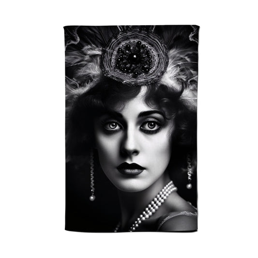 Edwardian Showgirl Splashart Tea Towel