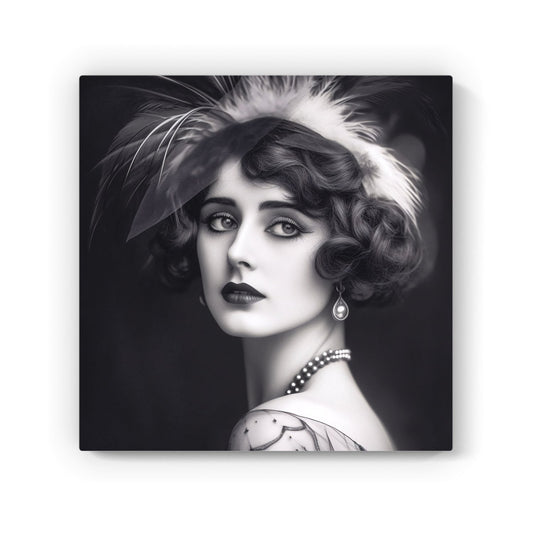 Glamorous Edwardian Showgirl Canvas