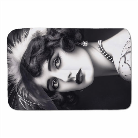 Glamorous Edwardian Showgirl Sherpa Blanket