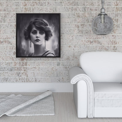 Edwardian Showgirl Framed Canvas