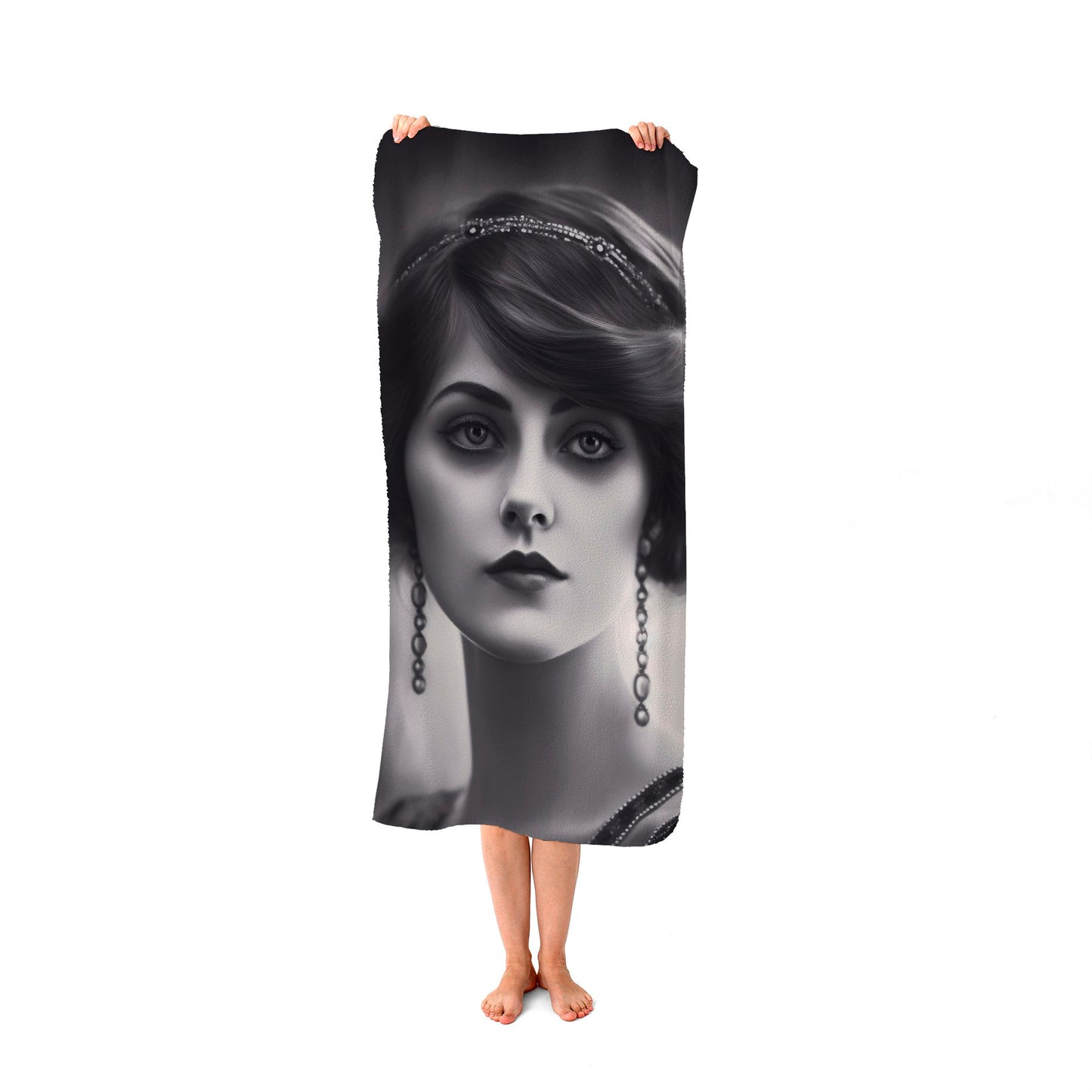 Edwardian Showgirl Beach Towel