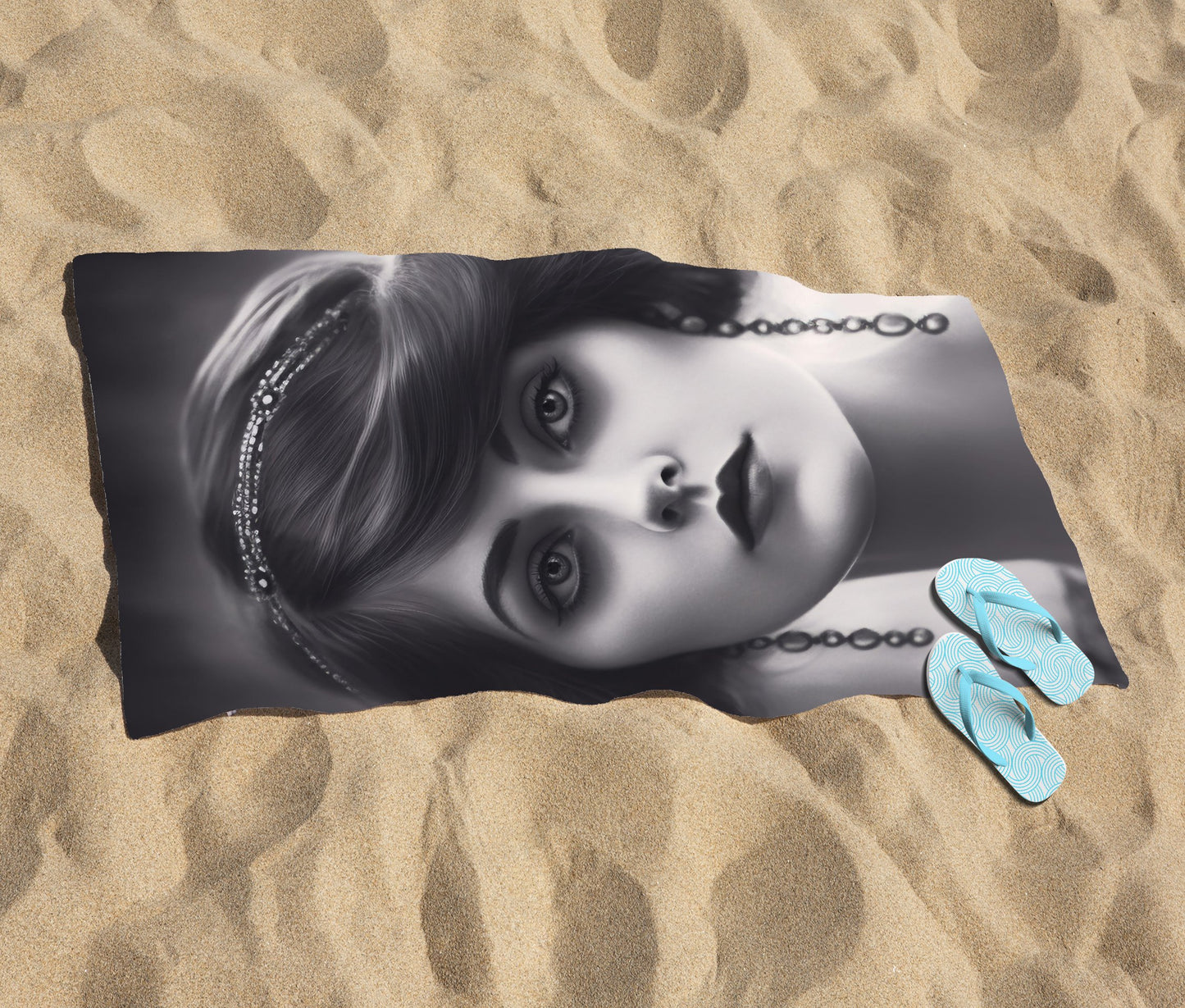 Edwardian Showgirl Beach Towel