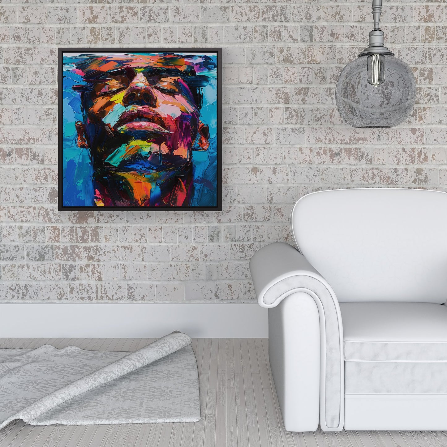 Radiant Reflection Framed Canvas