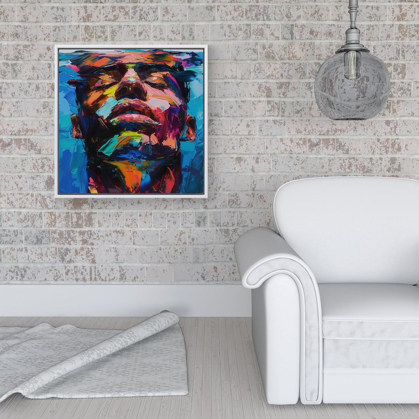 Radiant Reflection Framed Canvas