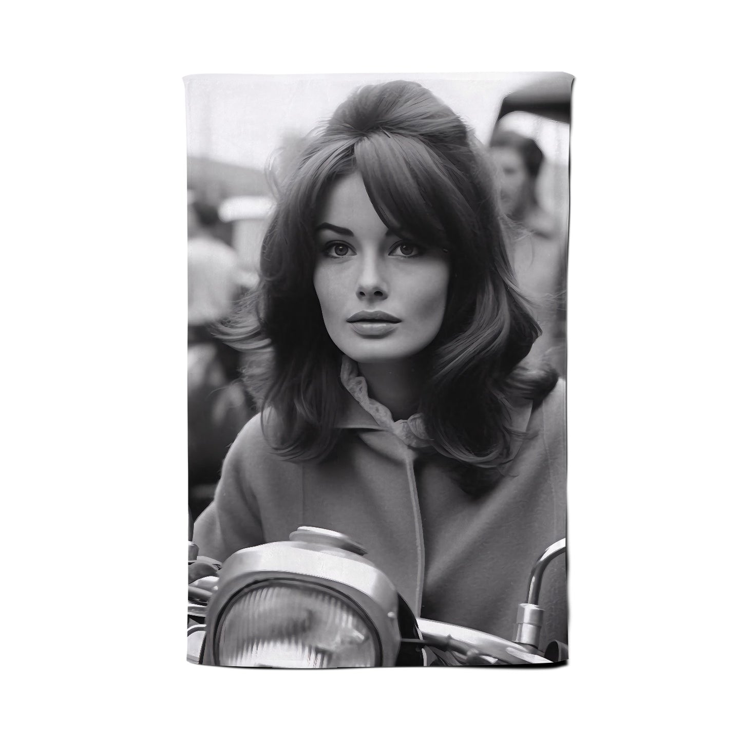 1960 Out On The Bike Tea Towel