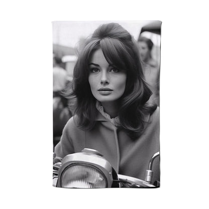 1960 Out On The Bike Tea Towel