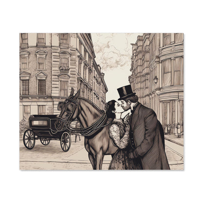 Victorian Lovers On A London Street Kitchen Splashback