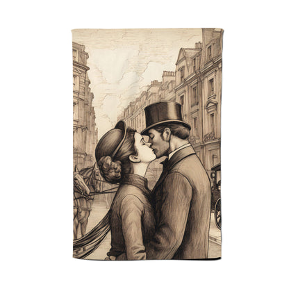 Sharing A Kiss Tea Towel