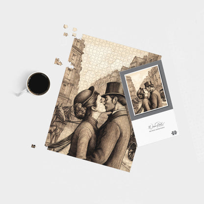 Sharing A Kiss Jigsaw Puzzle