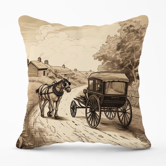 A Horse And His Cart Cushions