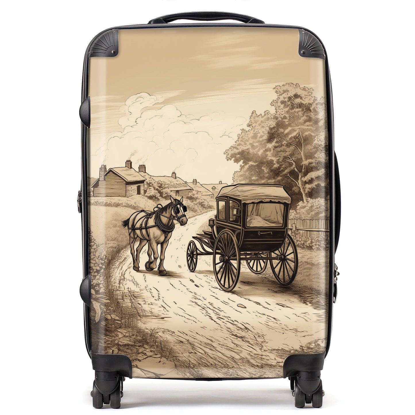 A Horse And His Cart Suitcase
