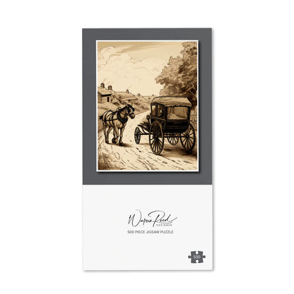 A Horse And His Cart Jigsaw Puzzle