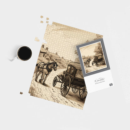 A Horse And His Cart Jigsaw Puzzle