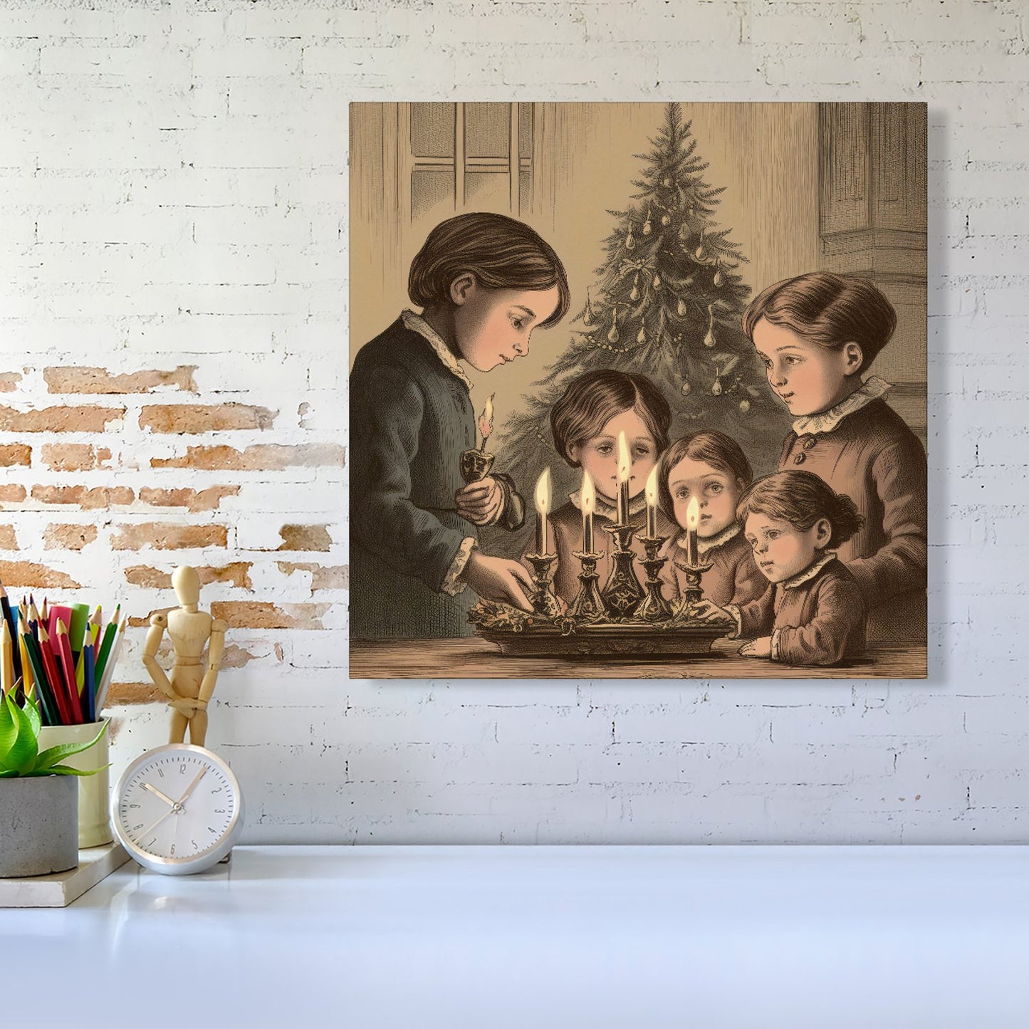 Christmas Candles Canvas