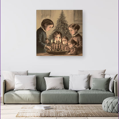 Christmas Candles Canvas