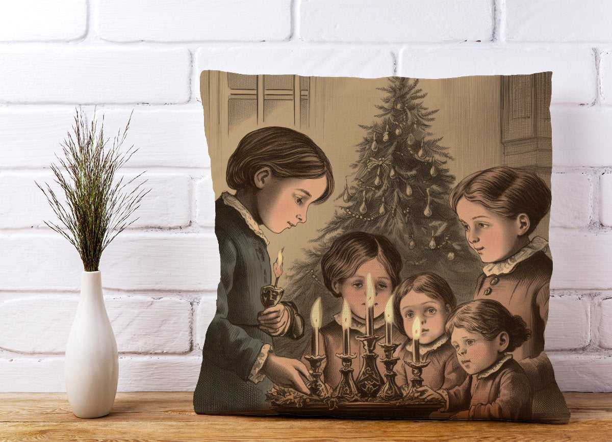Christmas Candles Cushions