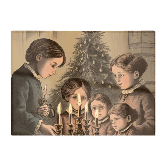 Christmas Candles Chopping Board
