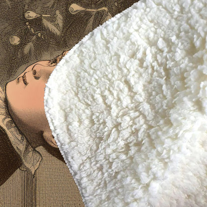 Christmas Candles Sherpa Blanket