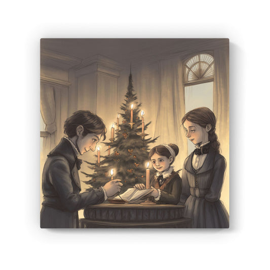 Lighting The Candles Canvas