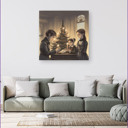 Lighting The Candles Canvas