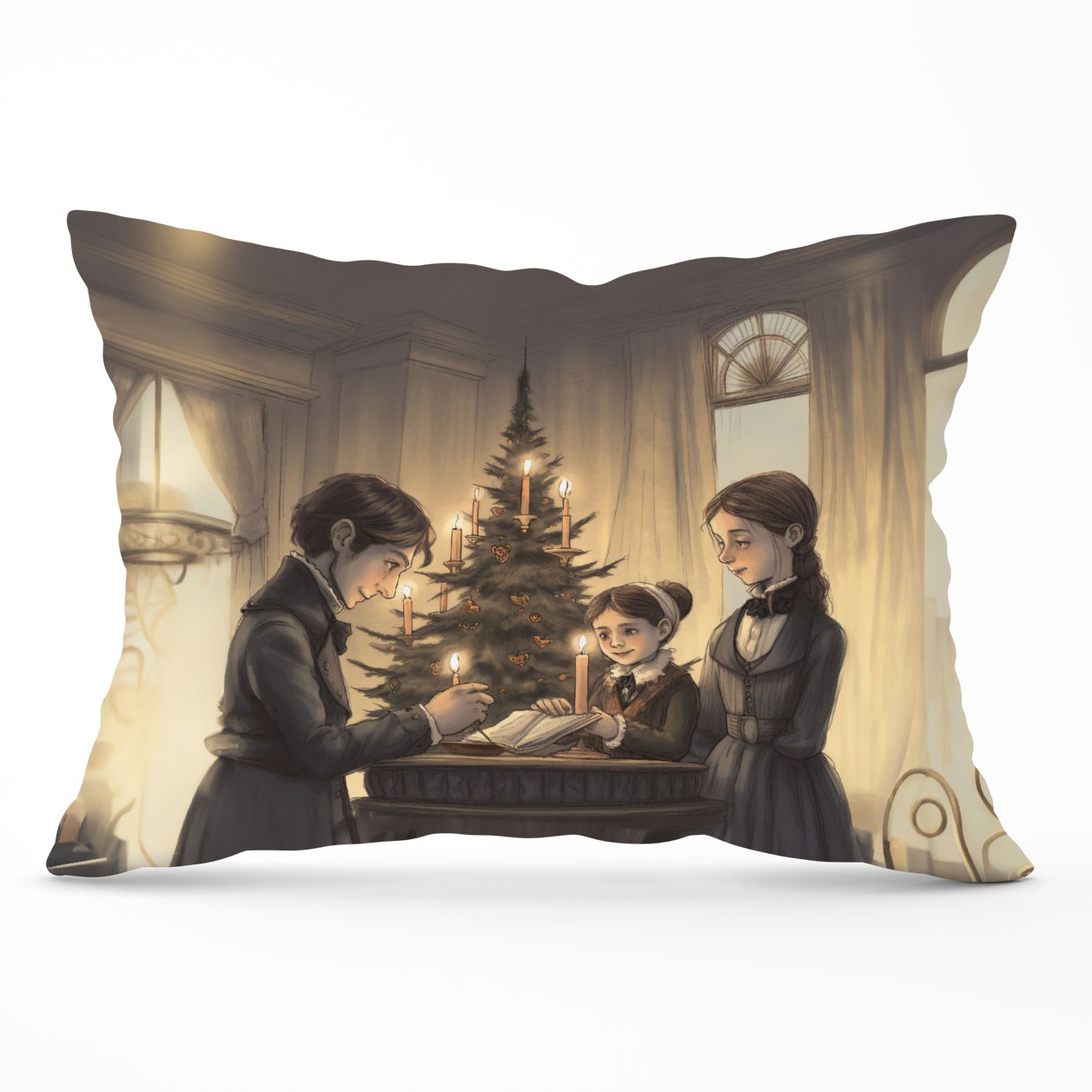 Lighting The Candles Cushions