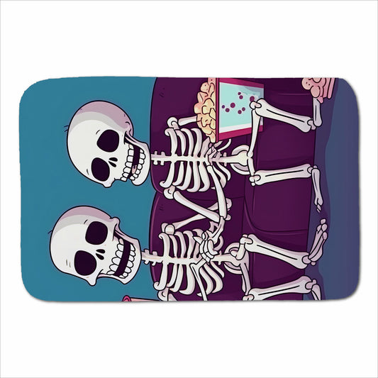 Skeletons At The Cinema Sherpa Blanket
