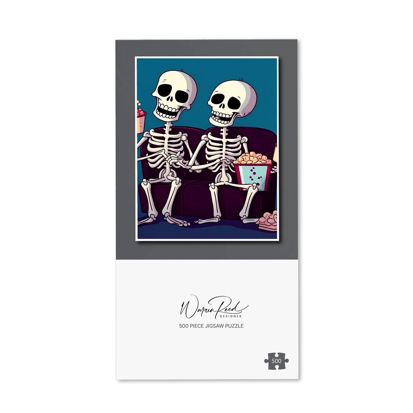 Skeletons At The Cinema Jigsaw Puzzle