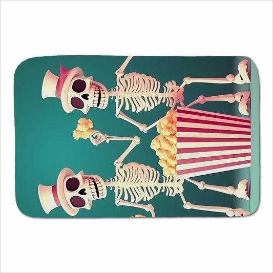 Skeletons With Popcorn Sherpa Blanket