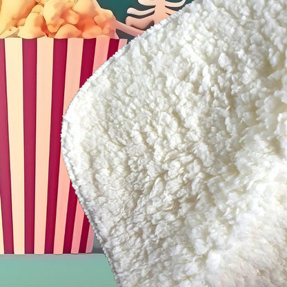 Skeletons With Popcorn Sherpa Blanket