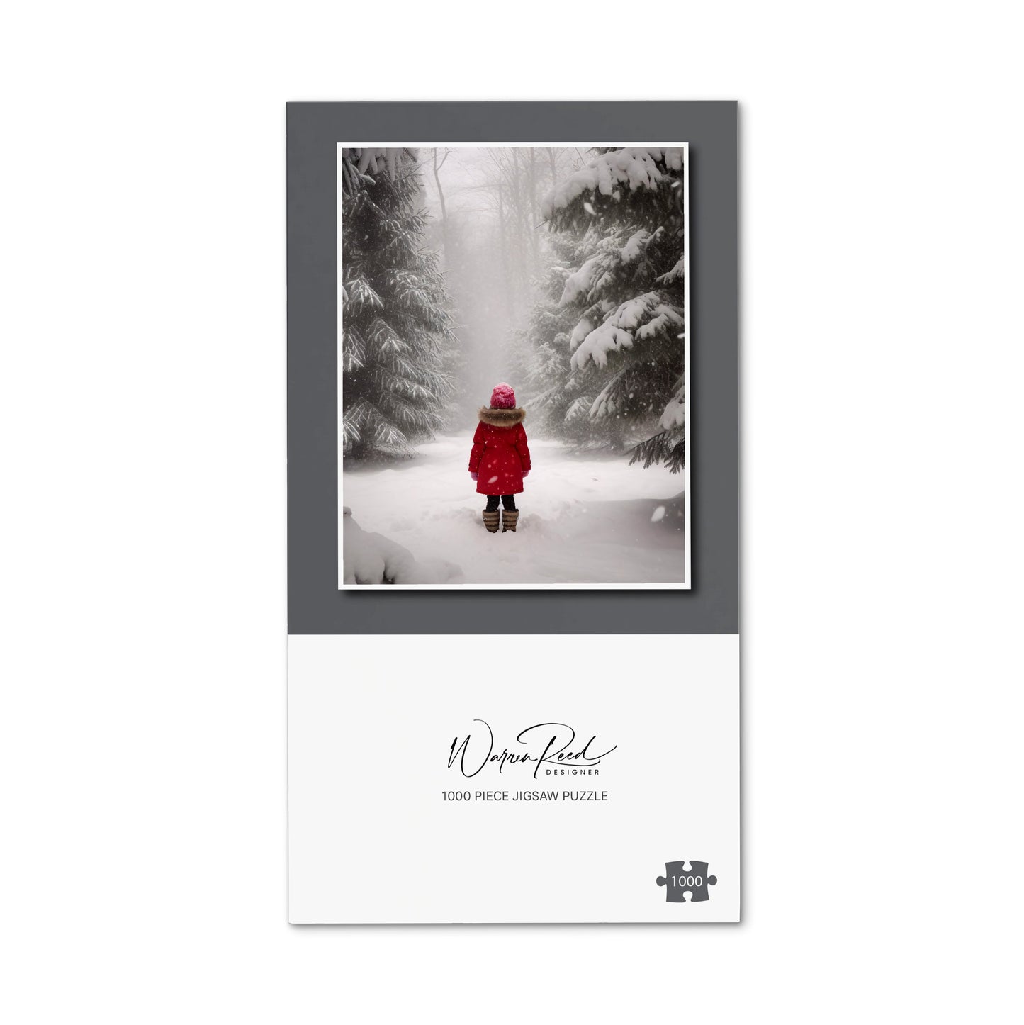 Little Girl In The Snow Jigsaw Puzzle