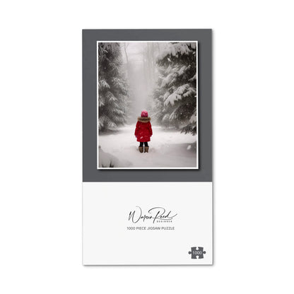 Little Girl In The Snow Jigsaw Puzzle